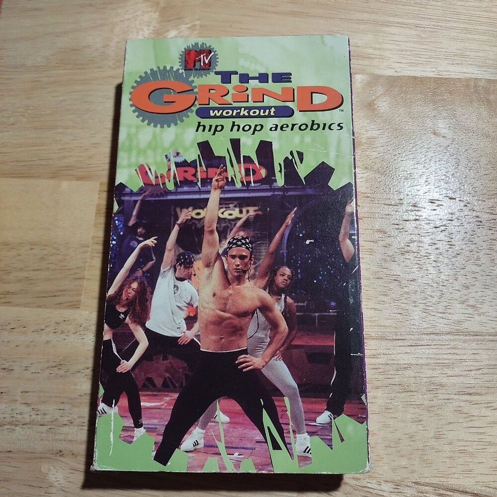 MTV "The Grind" Workout Hip Hop Aerobics VHS Tape Approx. 50 Minutes Fitness Dan